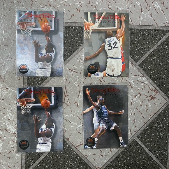 1993-94 NBA Skybox Premium Cards Shaq Talk Insert 4 Card Lot - Picture 2 of 11